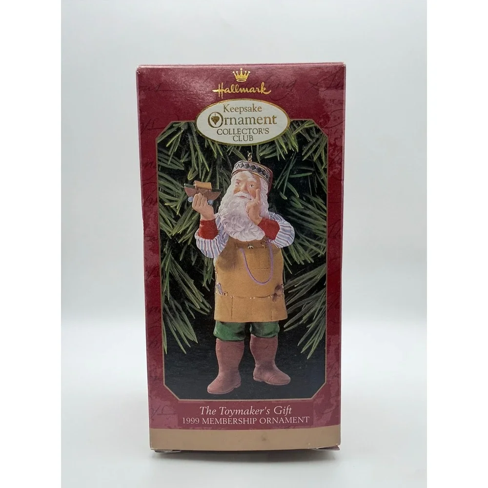 Hallmark Keepsake Ornament‎ The Toymakers Gift 1999 Membership Exclusive Santa